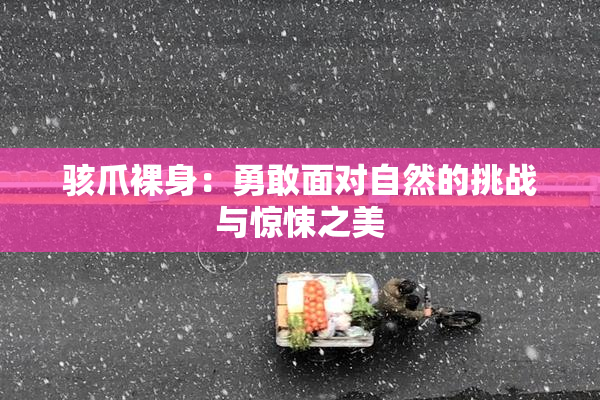 骇爪裸身：勇敢面对自然的挑战与惊悚之美