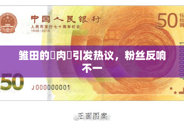 雏田的婬肉泬引发热议，粉丝反响不一