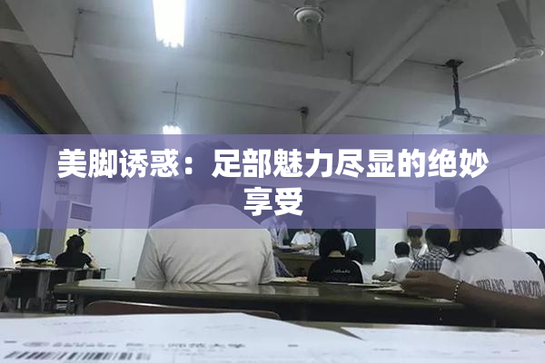 美脚诱惑：足部魅力尽显的绝妙享受