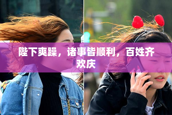 陛下爽躁，诸事皆顺利，百姓齐欢庆