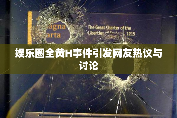 娱乐圈全黄H事件引发网友热议与讨论