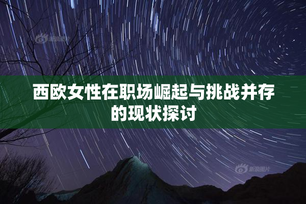 西欧女性在职场崛起与挑战并存的现状探讨