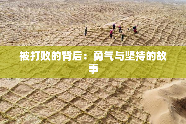 被打败的背后：勇气与坚持的故事