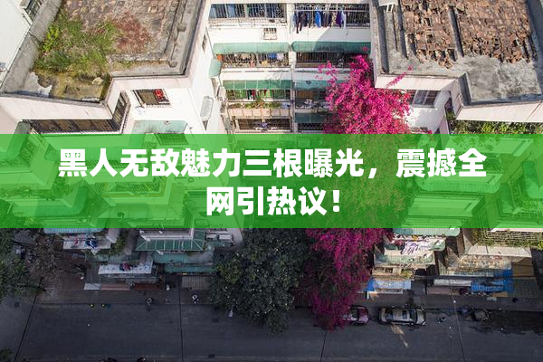 黑人无敌魅力三根曝光，震撼全网引热议！