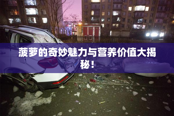 菠萝的奇妙魅力与营养价值大揭秘！