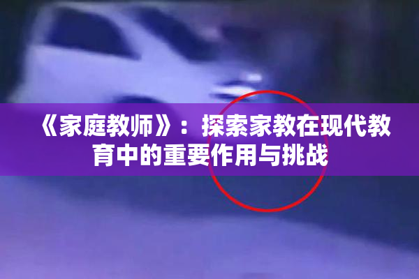 《家庭教师》：探索家教在现代教育中的重要作用与挑战