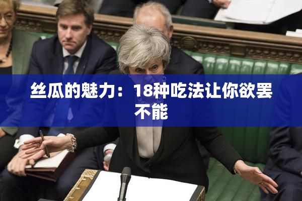 丝瓜的魅力：18种吃法让你欲罢不能