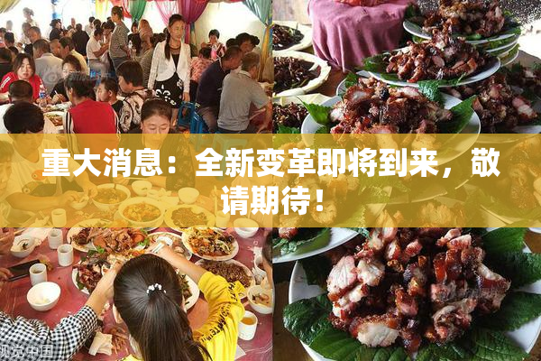 重大消息：全新变革即将到来，敬请期待！