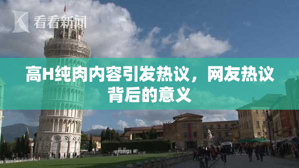 高H纯肉内容引发热议，网友热议背后的意义