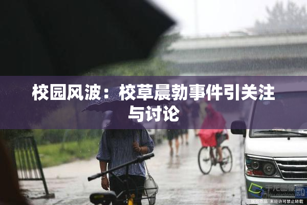 校园风波：校草晨勃事件引关注与讨论