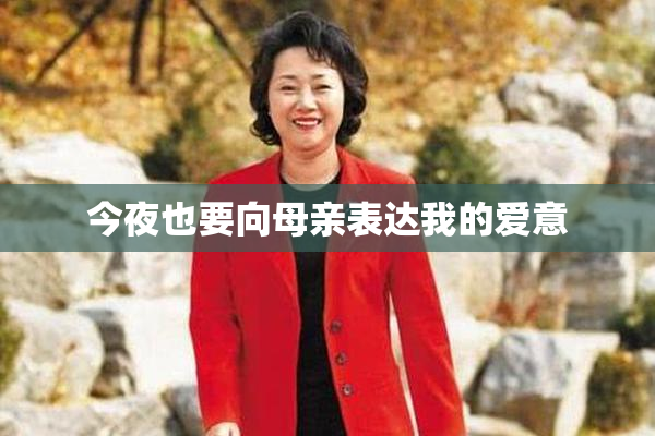 今夜也要向母亲表达我的爱意