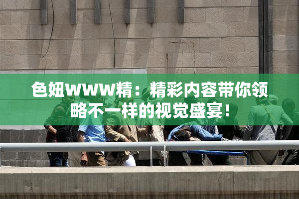 色妞WWW精：精彩内容带你领略不一样的视觉盛宴！