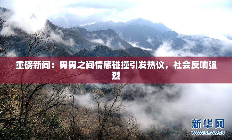 重磅新闻：男男之间情感碰撞引发热议，社会反响强烈