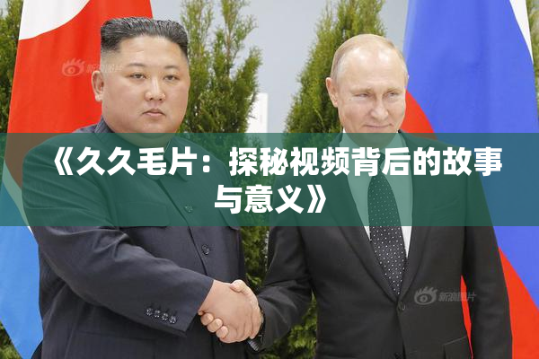 《久久毛片：探秘视频背后的故事与意义》
