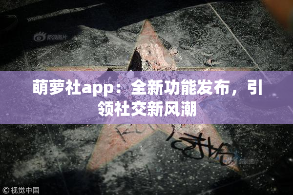 萌萝社app：全新功能发布，引领社交新风潮