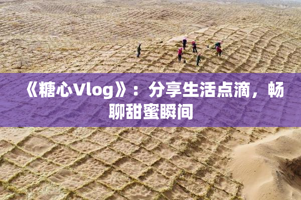 《糖心Vlog》：分享生活点滴，畅聊甜蜜瞬间