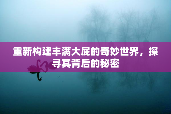 重新构建丰满大屁的奇妙世界，探寻其背后的秘密