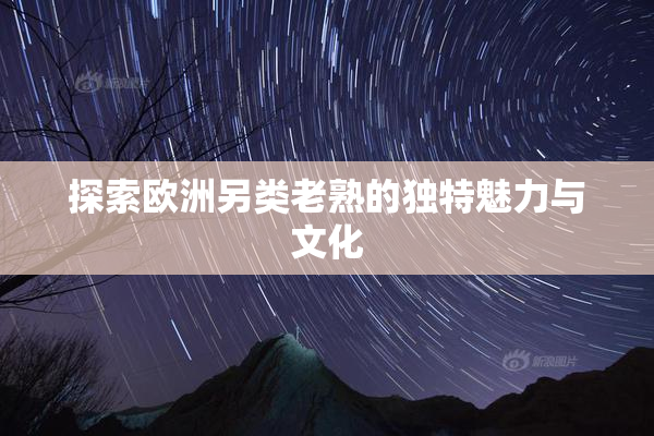 探索欧洲另类老熟的独特魅力与文化