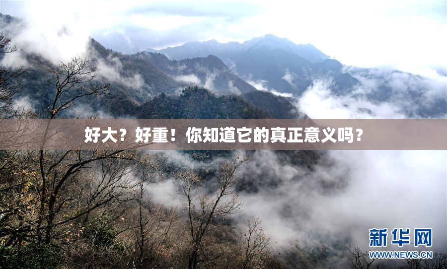 好大？好重！你知道它的真正意义吗？