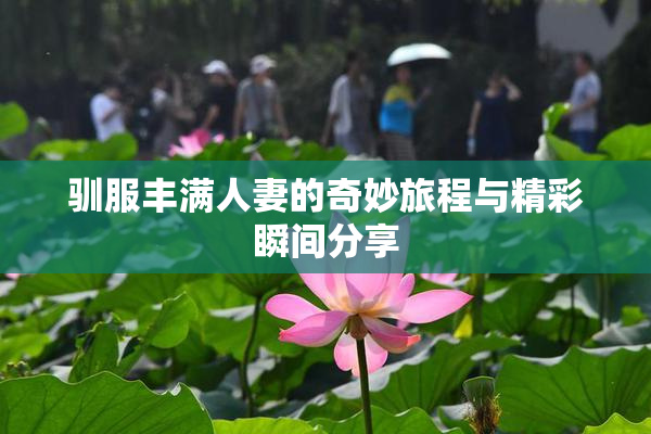 驯服丰满人妻的奇妙旅程与精彩瞬间分享
