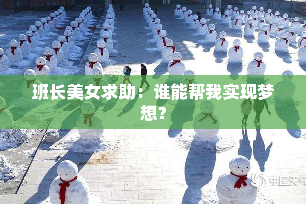 班长美女求助：谁能帮我实现梦想？