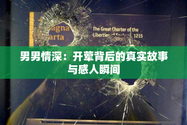 男男情深：开荤背后的真实故事与感人瞬间