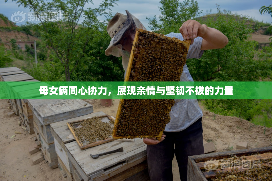 母女俩同心协力，展现亲情与坚韧不拔的力量